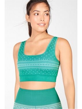 Fabletics Holly Fair Isle Seamless Bra XS